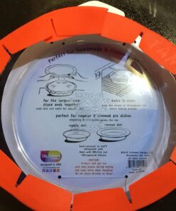 Talisman Designs Baking Pie Crust Shield Protector Cover for Edges of Pie - 8-inch to 11.5-inch Adjustable Silicone Baking Accessory for Making the Perfect Pie | Set of 1 Red Pie Shield - Set of 1 43 71jhtu jDOL