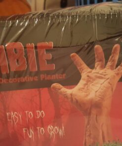 Chia Pet Zombie Pet with Seed Pack, Decorative Pottery Planter, Easy to Do and Fun to Grow, Novelty Gift, Perfect for Any Occasion Zombie Restless Arm 21 71jicYoNfL