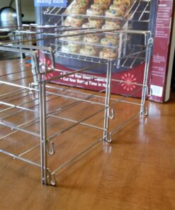 Nifty 3-in-1 Baking Rack – Nickel Chrome Plating, Cooling & Baking Rack, Multipurpose Kitchen Accessory, Folds Flat for Easy Storage, Use for Cookies, Pizzas, Baked Goods 32 71jjQWfqDIL
