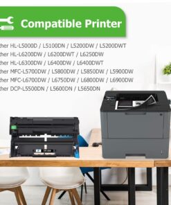Aztech Compatible Drum Unit Replacement for Brother DR820 DR-820 DR 820 for Brother HL-L6200DW MFC-L5850DW MFC-L5900DW MFC-L6700DW MFC-L5800DW HLL6200DW HL-L5200DW HLL5100DN Printer (Black, 2-Pack) 12 71jjxCbb gL