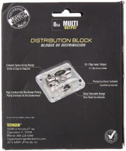 Stinger SPD512 PRO Series Power Distribution T-Block with (3) 1/0-Gauge Inputs Standard Packaging 8 71jk UWfgsL