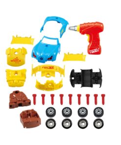PowerTRC World Racing Car Take-A-Part Toy for Kids | 30 Take Apart Pieces | Tool Drill | Lights and Sounds 11 71jlIrnyB3L