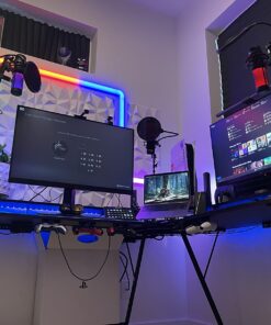 Aokeo Professional Microphone Pop Filter Mask Shield For Blue Yeti and Any Other Microphone, Mic Dual Layered Wind Pop Screen With A Flexible 360° Gooseneck Clip Stabilizing Arm Black 29 71jln2rXqWL