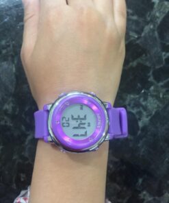 cofuo Kids Digital Sport Waterproof Watch for Girls Boys, Kid Sports Outdoor LED Electrical Watches with Luminous Alarm Stopwatch Child Wristwatch Purple 25 71jlw91 LQL