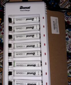 BONAI 1100mAh AAA Rechargeable Batteries 1.2V Ni-MH High-Capacity Batteries 8 Pack 8 packs 22 71jowYFAilL