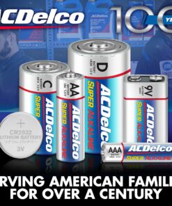 ACDelco 100-Count AAA Batteries, Maximum Power Super Alkaline Battery, 10-Year Shelf Life, Recloseable Packaging 1 Count (Pack of 100) 14 71jpJB10ML 1