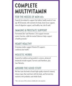 New Chapter Men's Multivitamin 40 Plus for Energy, Heart, Prostate + Immune Support with 20 Fermented Nutrients - Every Man's One Daily 40+, Gentle on The Stomach - 96 ct 96 Count (Pack of 1) 19 71jpLqUlJzS