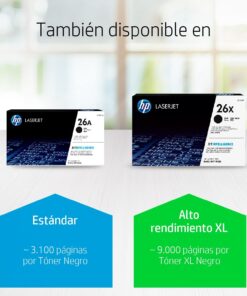 HP 26X Black High-yield Toner Cartridge | Works with HP LaserJet Pro M402 Series, HP LaserJet Pro MFP M426 Series | CF226X 18 71jpTT1g1zL