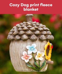 Alternative view of Dawhud Direct Hanging Bird Houses for Outside, Hand-Painted Bird Houses for Outdoors Decorative Birdhouses (Acorn Cottage) Acorn Cottage