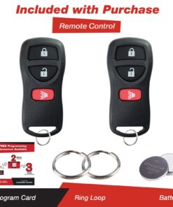 Alternative view of KeylessOption Keyless Entry Remote Control Car Key Fob Replacement for KBRASTU15, CWTWB1U733 (Pack of 2) Black