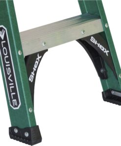 Louisville Ladder FS4008 Fiberglass Standard Step Ladder, 8 Feet, Green 16 71jpyYl7z5L