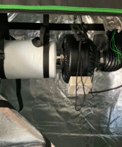 VIVOSUN Ventilation Kit 4 Inch 203 CFM Inline Duct Fan with 4"x 14" Carbon Filter Odor Control System with Australia Virgin Charcoal for Grow Tent Ventilation Z4 w/ carbon filter 55 71jq5QsRagL