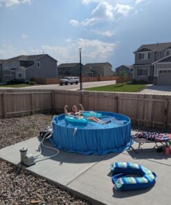 INTEX 58859EP Sit 'N Float Inflatable Lounge: Built-In Cup Holders – Heavy-Duty Handles – 220lb Weight Capacity – 58" x 39" – Colors May Vary 35 71jqBWJrDtL