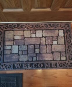 Apache Mills 60-732-1449-18x30 Masterpiece Aberdeen Welcome Doormat, 18" x 30",Brown 20 71jr9n9vWbL