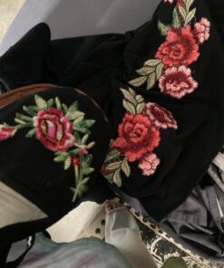 Shoes 18 Womens Cotton China Doll Mary Jane Shoes Ballerina Ballet Flats Shoes 9 114 Black Emb 7 71jruIt75lL