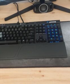 Corsair K70 RGB MK.2 Rapidfire Mechanical Gaming Keyboard - USB Passthrough & Media Controls - Fastest & Linear - Cherry MX Speed - RGB LED Backlit MX SPEED (Linear & Fast) Black 38 71jsGD2HKXL