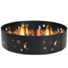 Sunnydaze Big Sky 36-Inch Fire Ring - Heavy-Duty 0.6mm Thick Steel Metal Rim - for Patio and Backyard Use 62 71jsV1m 3iL