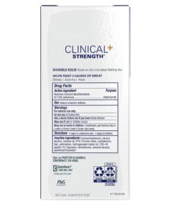 Secret Clinical Strength Antiperspirant and Deodorant for Women Invisible Solid Completely Clean 2.6 Oz 2.6 Ounce (Pack of 1) 23 71jsb7fjFGL 1