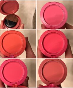 UCANBE 5 Colors Face Blusher Palette Waterproof Matte Long Lasting Lightweight Blush Powder Pink Coral Blushing Pallet with Brush Mirror Women Makeup Gift Set Kit 57 71jshWXwYXL