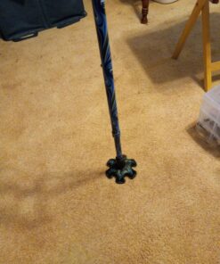 Essential Medical Supply Couture Offset Fashion Cane with Matching Standing Super Big Foot Tip, Swirl Style 10 71jtBKS51jL