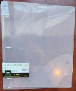 Filexec Products 1-Inch 3 Ring Binder, Clear, Pack of 2 (50297-64223) 11 71jtMmaZDdL