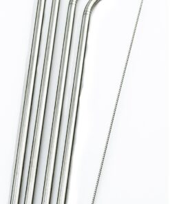 4 Bend Stainless Steel Straws Ozark Trail 30-Ounce Double-Wall Rambler Vacuum Cups - CocoStraw Brand Drinking Straw (4 Bend Straws 30oz) 5 Piece Set 8 71jtpil50fL