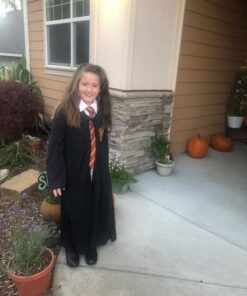 Harry Potter Gryffindor Robe Child Costume, Large, Black 27 71juTerVGLL