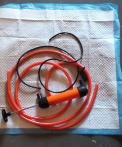 Katzco Liquid Transfer, Siphon Hand Pump - 2 Hoses, 50 x .5 Inches - for Gas, Oil, Air, Chemical Insecticides, and Other Fluids 23 71jvGpcKS L