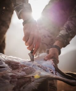 Old Timer 152OT Sharpfinger 7.1in S.S. Full Tang Knife with 3.3in Clip Point Skinner Fixed Blade, Black Sawcut Handle, and Leather Belt Sheath for Hunting, Camping, Skinning, EDC, and Outdoors 49 71jvc6V9IDL