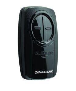Chamberlain KLIK5U-BK2 Clicker 2-Button Garage Door Opener Remote with Visor Clip, Black Pack of 1 32 71jw oziWyL
