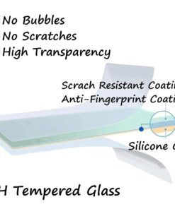 Alternative view of PCTC Tempered Glass Screen Protector Compatible for Sony ZV-E10 ZV-1 ZV-1M2 ZV1M2 ZVE10 ZV1 ZV-1F ZV1F Cover (3 Pack),0.3mm 9H Hardness Tempered Glass Flim Against- Scrach/Fingerprint/Water