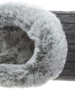 Skechers BOBS Women's Keepsakes - Ice Angel Slipper 6.5 Wide Charcoal 19 71jwRGCo7XL 5