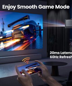 Dangbei Mars Pro 4K Projector, DLP Projector with Android 4GB+128G, 2x10W HiFi Speakers, Auto Focus, Keystone HDR10 Home Theater 33 71jxDS5y3kL