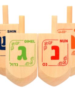 30 Medium Wood Dreidels - Classic Chanukah Spinning Draidel Game, Gift and Prize - Bulk Value Pack - by Izzy n Dizzy 30-Pack 11 71jxnxHXpOL 1