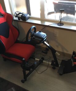 OpenWheeler Advanced Racing Simulator Seat Driving Simulator Gaming Chair with Gear Shift Mount Red 41 71jy 0E96tL