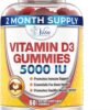 Vitamin D Gummies for Adults Kids 5000 IU - Chewable D3 Gummies Supplement for Women Men 2 Month Supply VIT D Gummy Tasty Chewables 60 Count (Pack of 1) 15 71jyrOt6kVL