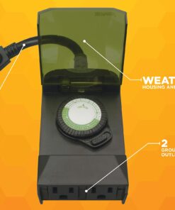 Coleman Cable 50011 24-Hour Outdoor Mechanical Timer 16 71jz QiI yL