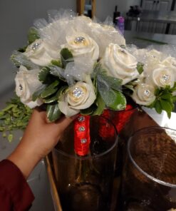 Sparkling Tulle Ribbon Roll Glitter Tulle Spool, 6 Inches by 25 Yards for Christmas Wedding Gift Wrapping Tutu Skirt, Party Decoration Silver 25 71jz2JJHpKL