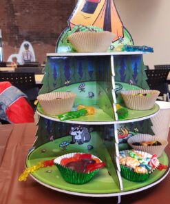Camp Adventure Foam Cupcake Stand - 15.5" x 12" | Multicolor | 1 Pc. 8 71jz6GiqepL