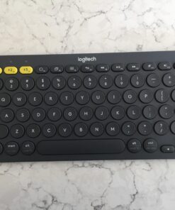 Logitech K380 Pebble Multi-Device Bluetooth Keyboard – Windows, Mac, Chrome OS, Android, iPad, iPhone, Apple TV Compatible – with Flow Cross-Computer Control and Easy-Switch up to 3 Devices –Dark Grey Dark Grey 50 71jzJCdBDL