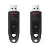 SanDisk 64GB 2-Pack Ultra USB 3.0 Flash Drive (2x64GB) - SDCZ48-064G-GAM462, Black 64GB (2-Pack) 46 71jzP3WDwbL