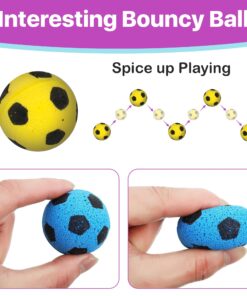SPOT by Ethical Products - Sponge Soccer Balls Cat Toy, 4-Pack Interactive Cat toys Chasing Hunting Stimulating Cat toys For Indoor Cats Best Sellers, Small Green, Pink, Blue, Yellow, Black 18 71jzrnxJhxL