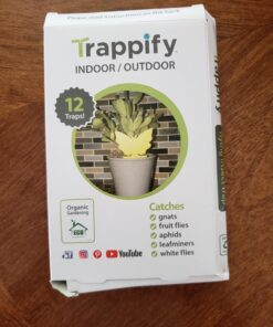 Trappify Sticky Gnat Traps for House Indoor - Yellow Fruit Fly Traps for Indoors/Outdoor Plant - Insect Catcher White Flies, Mosquitos, Fungus Gnat Trap, Flying Insects - Disposable Glue Trapper (12) 12 59 71jzxBzBnjL
