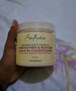 Shea Moisture Leave in Conditioner with Jamaican Black Castor Oil for Hair Growth, Strengthen & Restore, Vitamin E, Curly Hair Products Safe for use on Hair Color, 15 Oz 15 Fl Oz (Pack of 1) 36 71k b5jZmL