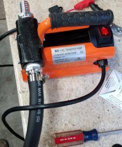 SuperHandy Diesel Transfer Pump Kit 10GPM/40LPM Heavy Duty Portable Electric DC 12V Alligator Clamps Includes: Aluminum Manual Nozzle, Delivery & Suction Hose w/Filter (NOT for Gasoline) 23 71k023RUguL