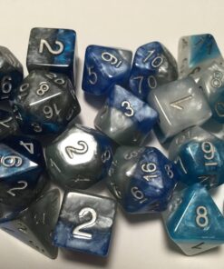 Gate Keeper Games The Heir Halfsies Dice - 7 Die Polyhedral RPG Gaming Dice Set - Power Teal & Castle Stone 7 71k0GBcAbtL