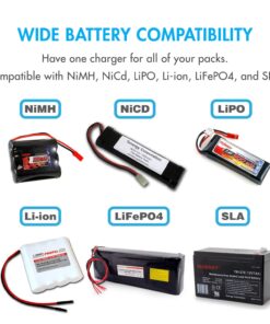 Tenergy TB6AC+80W Balance Charger Discharger, 1S-6S Intelligent Digital Battery Pack Charger for NiMH/NiCd/Li-Po/Li-Fe Packs, LCD RC Battery Charger w/Tamiya/JST/EC3/HiTec/Deans Connectors 10 71k0fhg7S5L