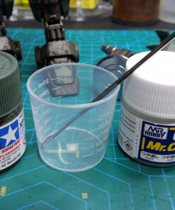 WXJ13 50 Pack 30ml Plastic Reusable Graduated Cups Transparent Scale Cups with 50 Pack Wooden Stirring Sticks for Mixing Paint, Stain, Epoxy, Resin 18 71k1d1zs2ML