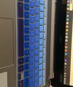 Keyboard Cover for Acer Chromebook Spin 11 311 C733 CP311 511 512/Chromebook 11 CB3-131 CB3-132 CP311 C738T CB5-132T/Chromebook Spin 713 CP713 R13 CB5-312T/Acer Chromebook 14 15 inch,Gradual Blue Gradual Blue 32 71k1reueAgL