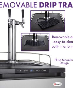 Kegco K309SS-124" Wide Homebrew Single Tap Stainless Steel Digital Kegerator 23 71k2XyljtdL
